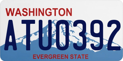 WA license plate ATU0392