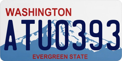 WA license plate ATU0393