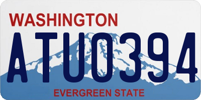 WA license plate ATU0394