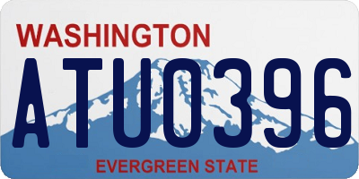 WA license plate ATU0396