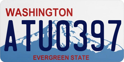 WA license plate ATU0397
