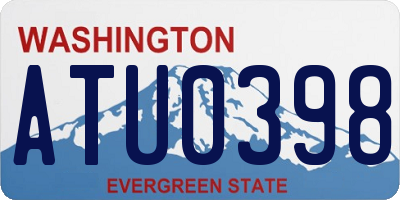 WA license plate ATU0398