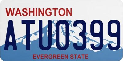 WA license plate ATU0399