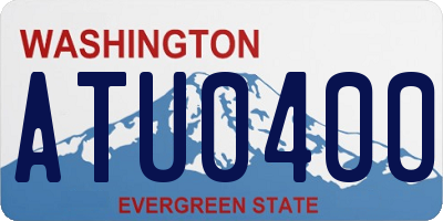 WA license plate ATU0400