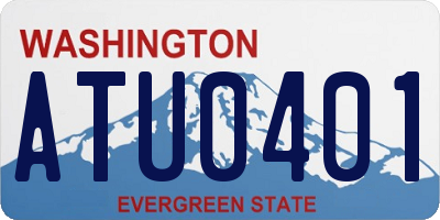 WA license plate ATU0401