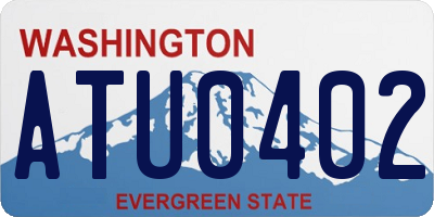 WA license plate ATU0402