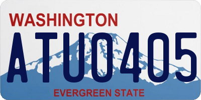 WA license plate ATU0405