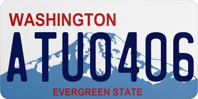 WA license plate ATU0406