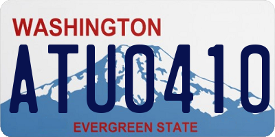 WA license plate ATU0410