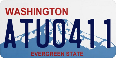 WA license plate ATU0411