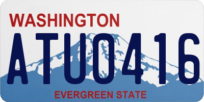 WA license plate ATU0416