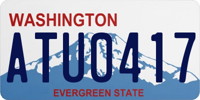 WA license plate ATU0417