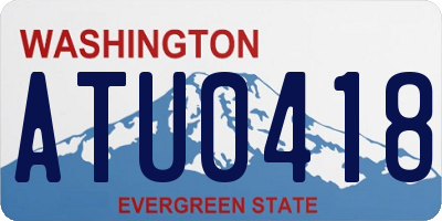 WA license plate ATU0418
