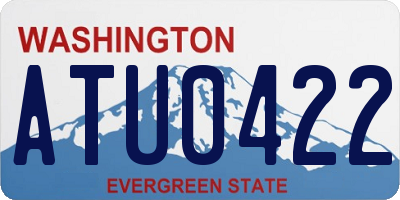 WA license plate ATU0422