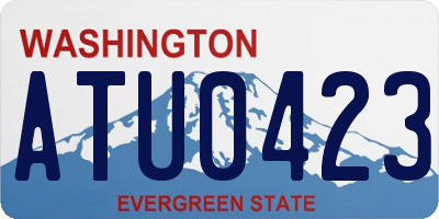 WA license plate ATU0423