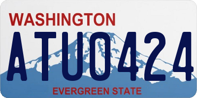 WA license plate ATU0424