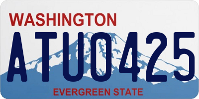 WA license plate ATU0425