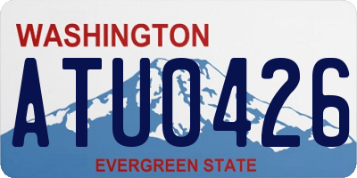 WA license plate ATU0426
