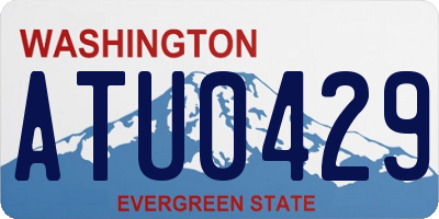 WA license plate ATU0429