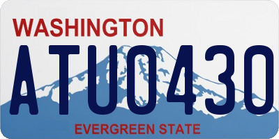 WA license plate ATU0430