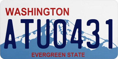 WA license plate ATU0431