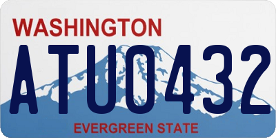 WA license plate ATU0432