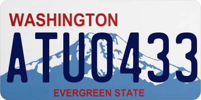 WA license plate ATU0433