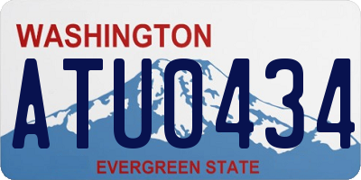 WA license plate ATU0434