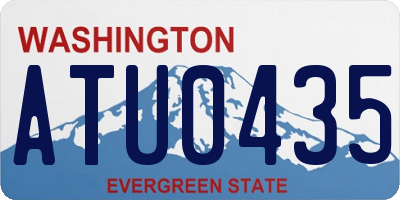 WA license plate ATU0435