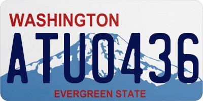 WA license plate ATU0436