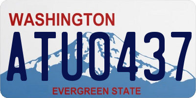 WA license plate ATU0437