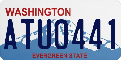 WA license plate ATU0441