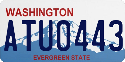 WA license plate ATU0443