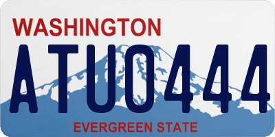 WA license plate ATU0444