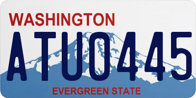 WA license plate ATU0445
