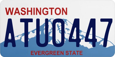 WA license plate ATU0447