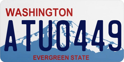 WA license plate ATU0449