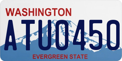 WA license plate ATU0450