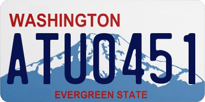 WA license plate ATU0451