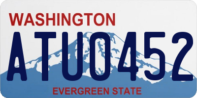 WA license plate ATU0452