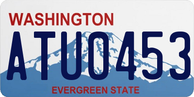 WA license plate ATU0453