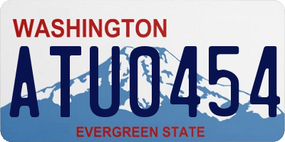 WA license plate ATU0454