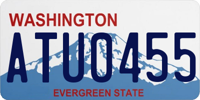 WA license plate ATU0455