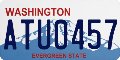 WA license plate ATU0457