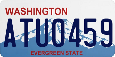 WA license plate ATU0459