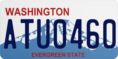 WA license plate ATU0460