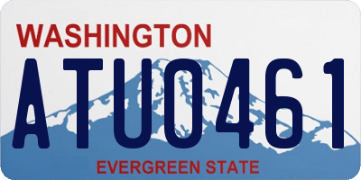 WA license plate ATU0461