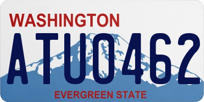 WA license plate ATU0462