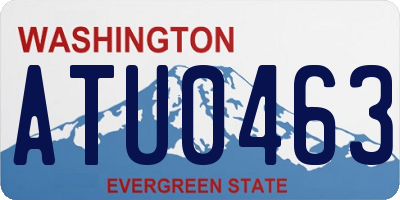 WA license plate ATU0463