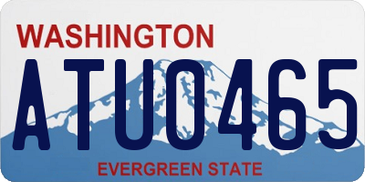 WA license plate ATU0465